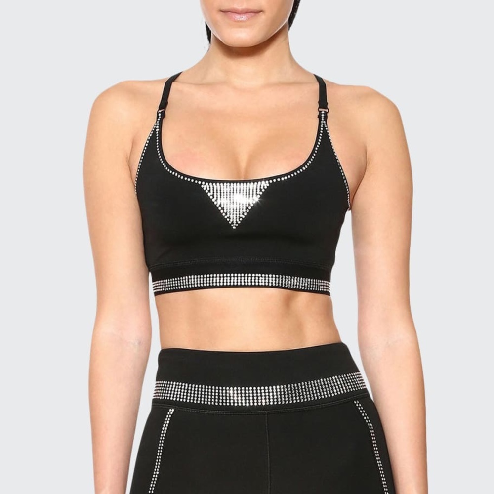 Adam Selman crystal bra